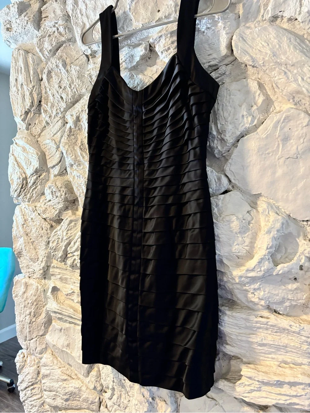 Calvin Klein Black Sleeveless Bandage Bodycon Dress size medium